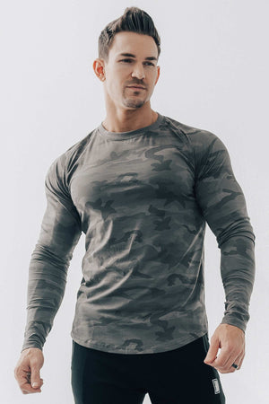 Scoop Long Sleeve Dark Camo