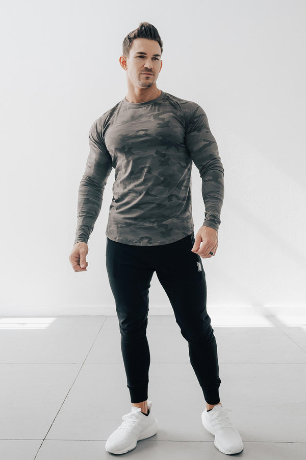 Scoop Long Sleeve Dark Camo
