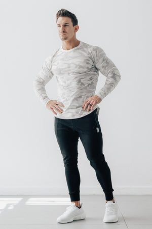 Scoop Long Sleeve White Camo