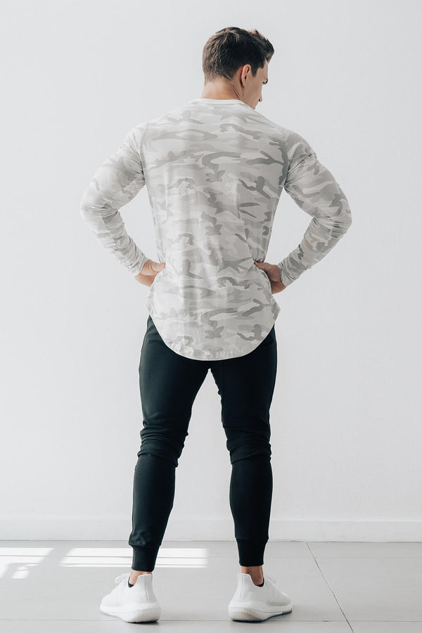 Scoop Long Sleeve White Camo