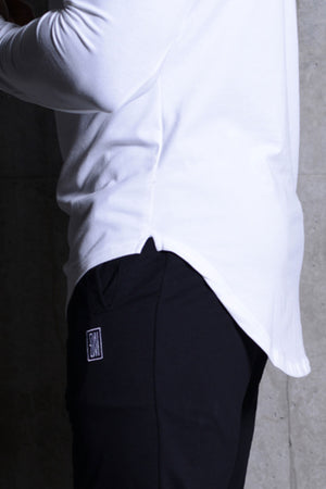 Scoop Long Sleeve White