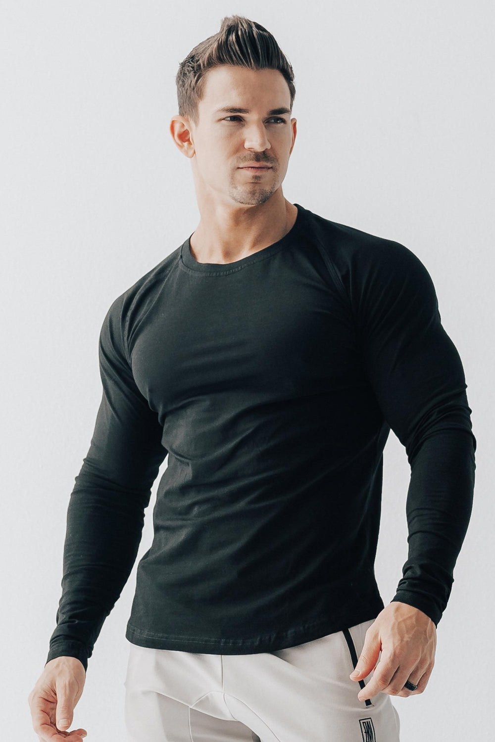 Scoop Long Sleeve Black