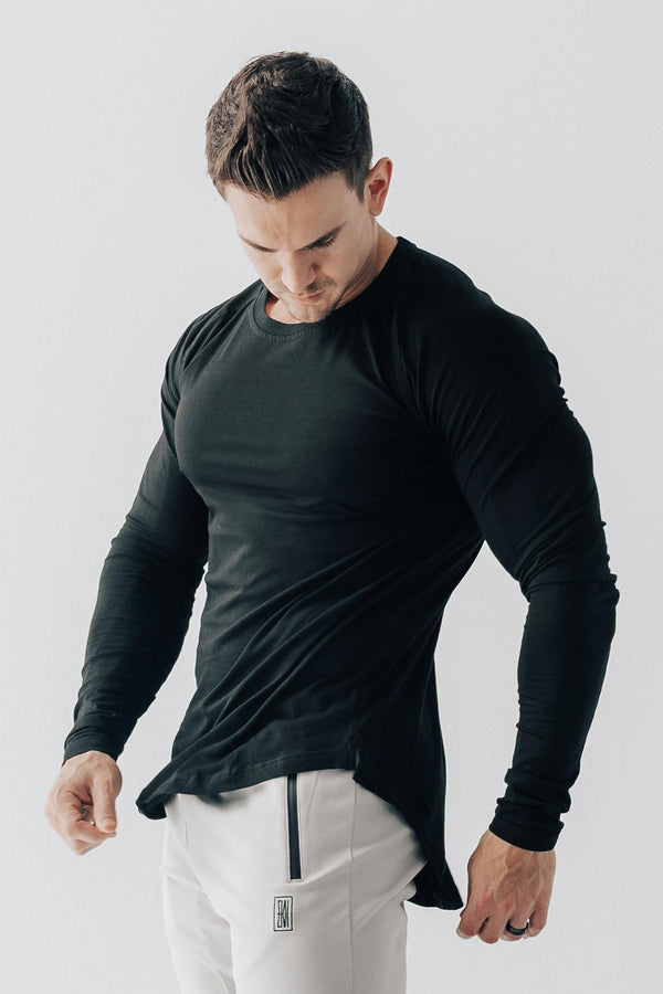 Scoop Long Sleeve Black