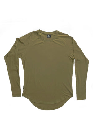 Scoop Long Sleeve Khaki Green