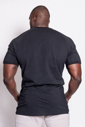 Straight Hem Tee Black