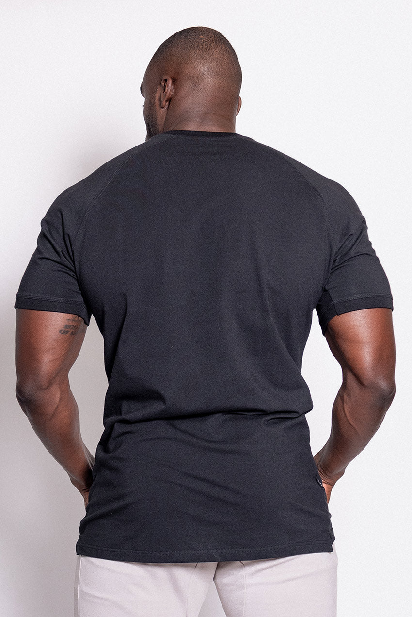 Straight Hem Tee Black