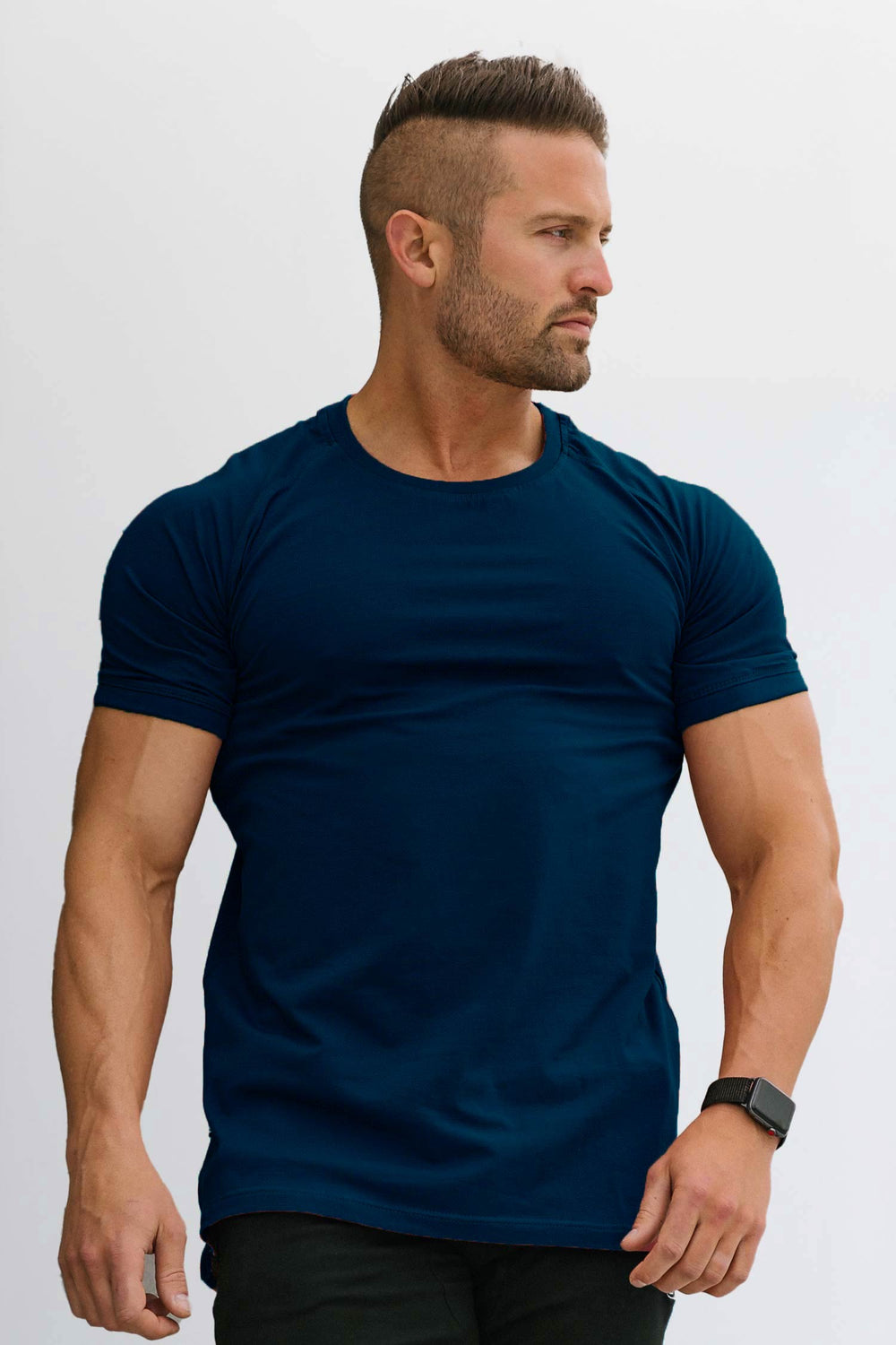 Straight Hem Tee Navy