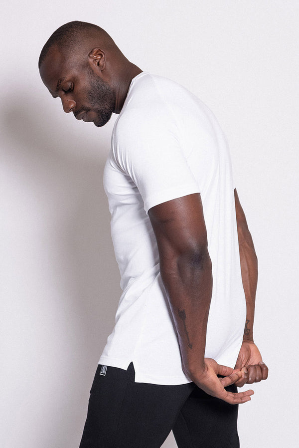 Straight Hem Tee White