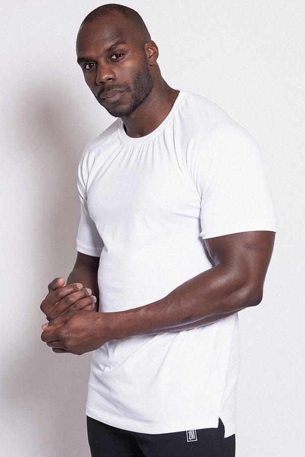 Straight Hem Tee White