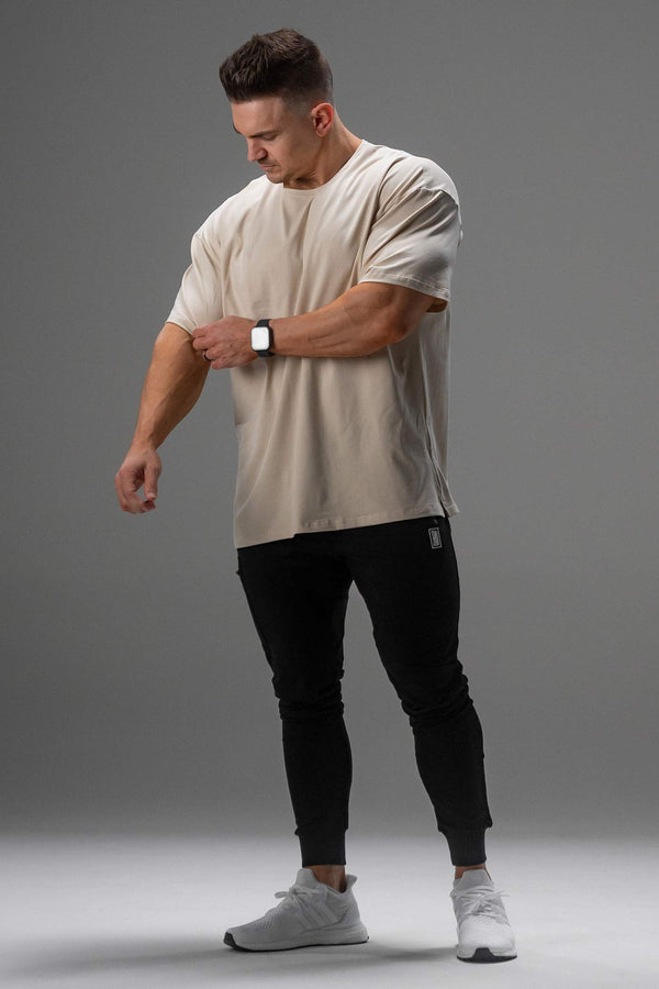 Signature Oversized Tee Beige