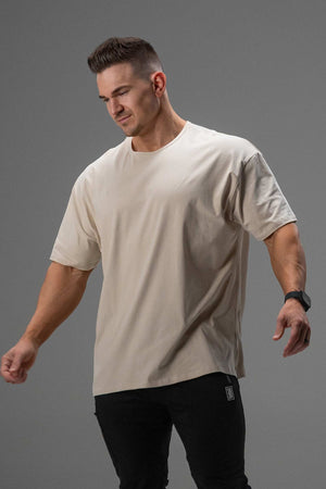 Signature Oversized Tee Beige