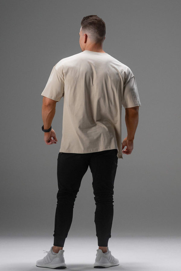 Signature Oversized Tee Beige