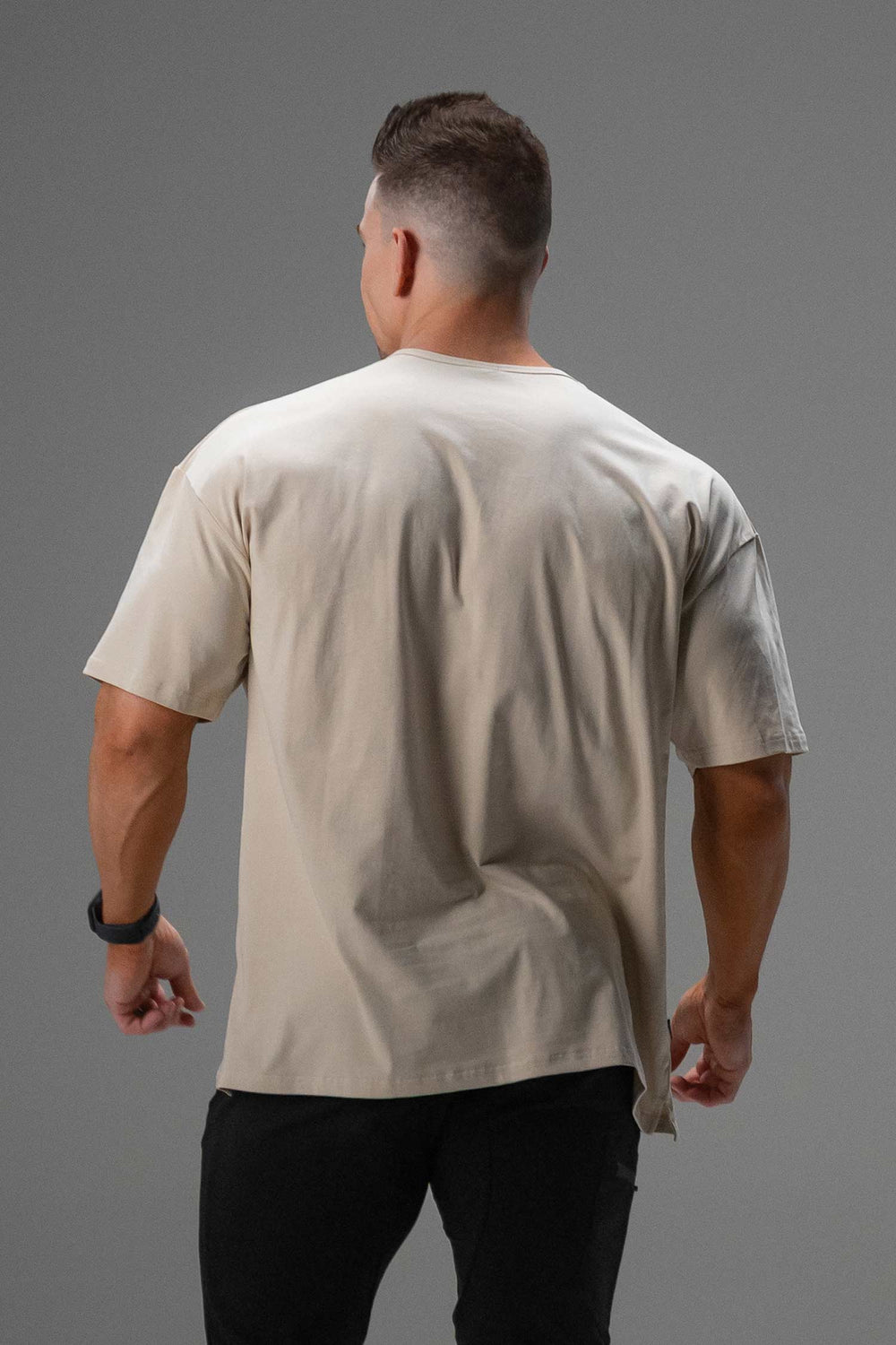 Signature Oversized Tee Beige