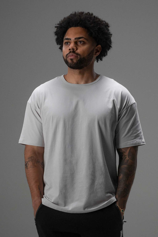 Signature Oversized Tee Concrete