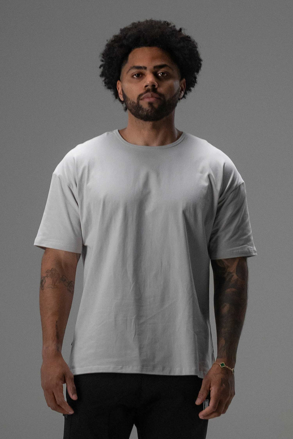 Signature Oversized Tee Concrete