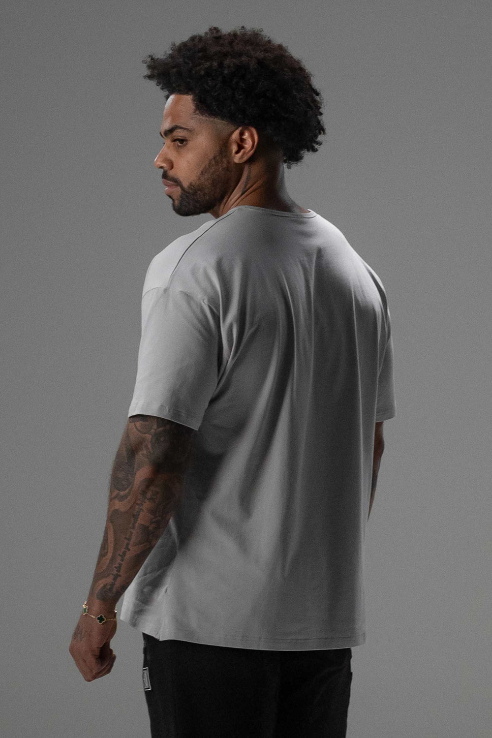 Signature Oversized Tee Concrete