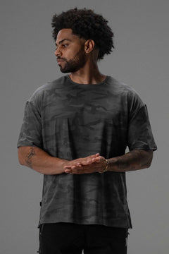 Signature Oversized Tee Dark Camo