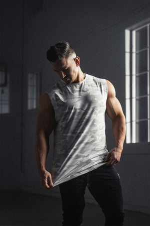 Signature Sleeveless White Camo