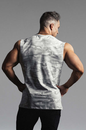 Signature Sleeveless White Camo