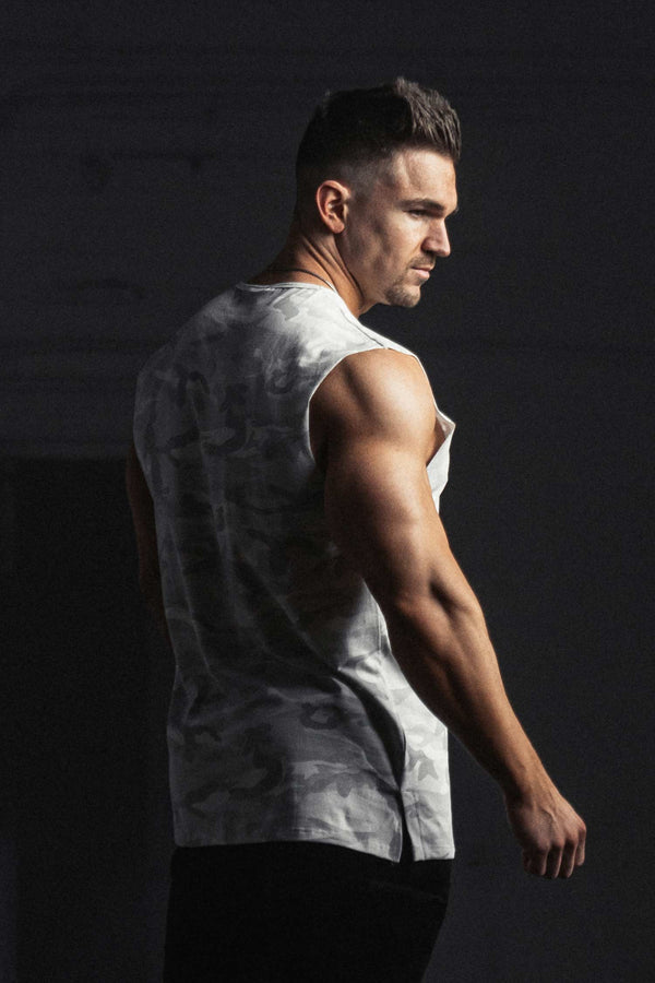 Signature Sleeveless White Camo
