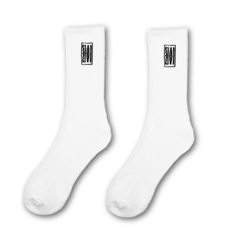 Signature Crew Socks (3 PAIR) - White - ZIVI Apparel