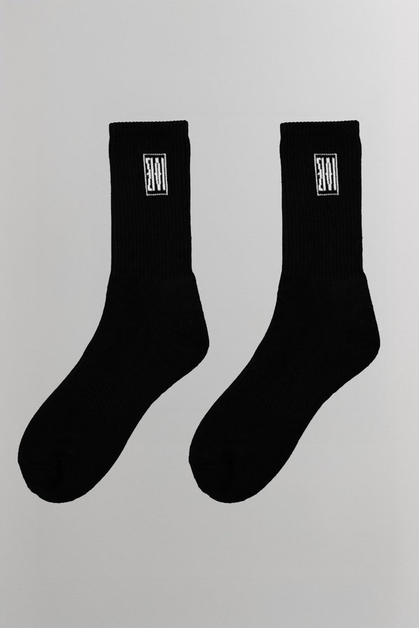 Signature Crew Socks (3 PAIR) - Black