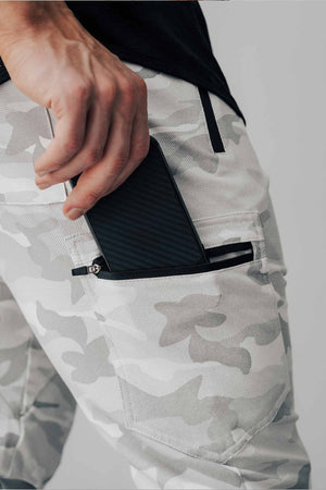 Cargo Joggers White Camo