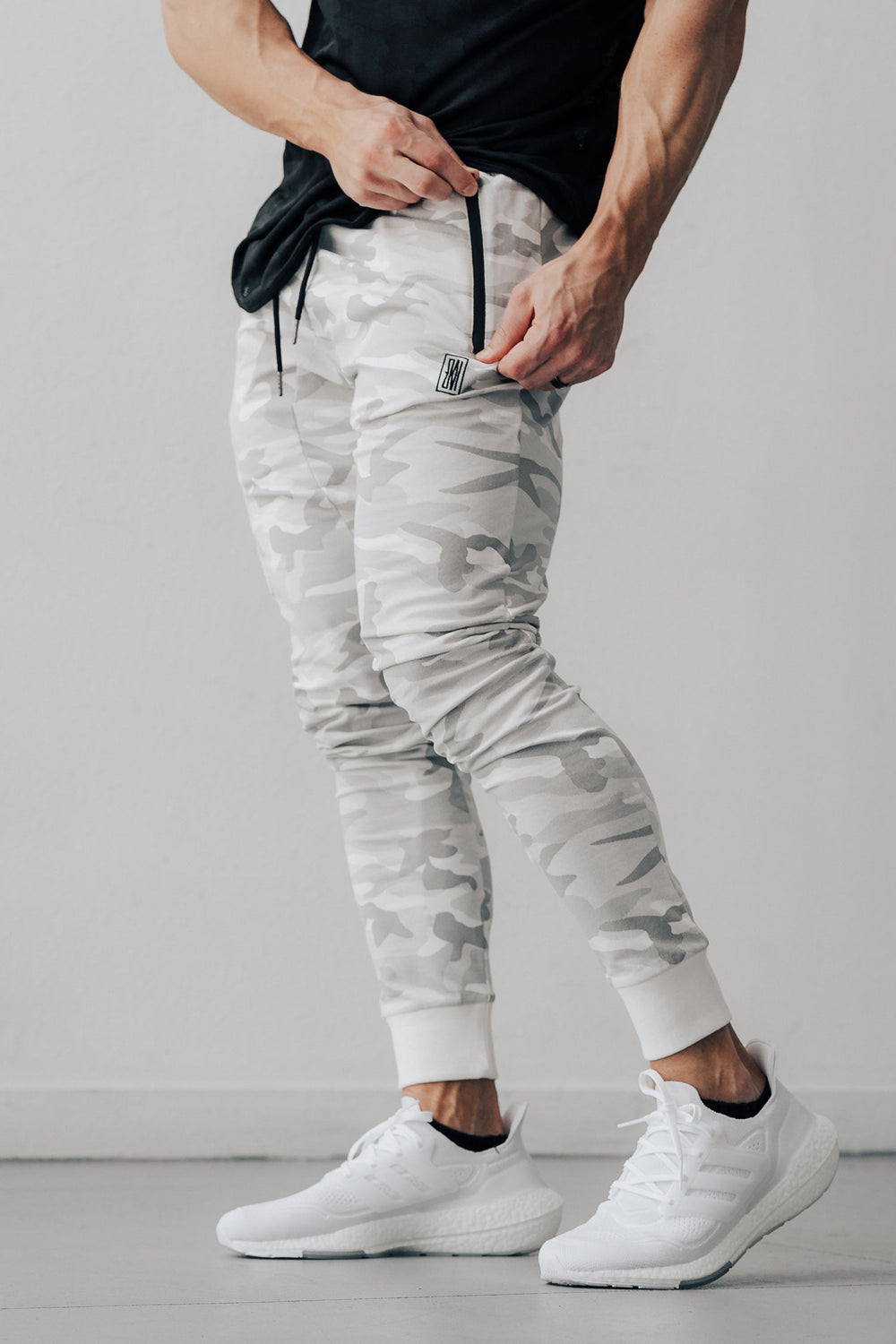 Cargo Joggers White Camo