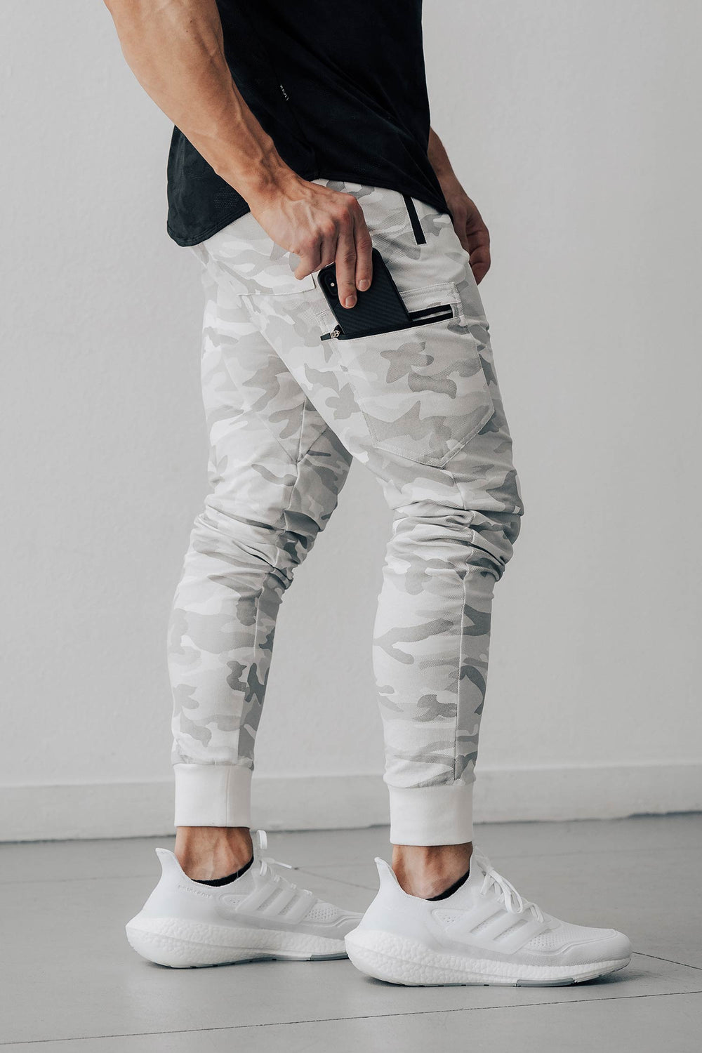 Cargo Joggers White Camo