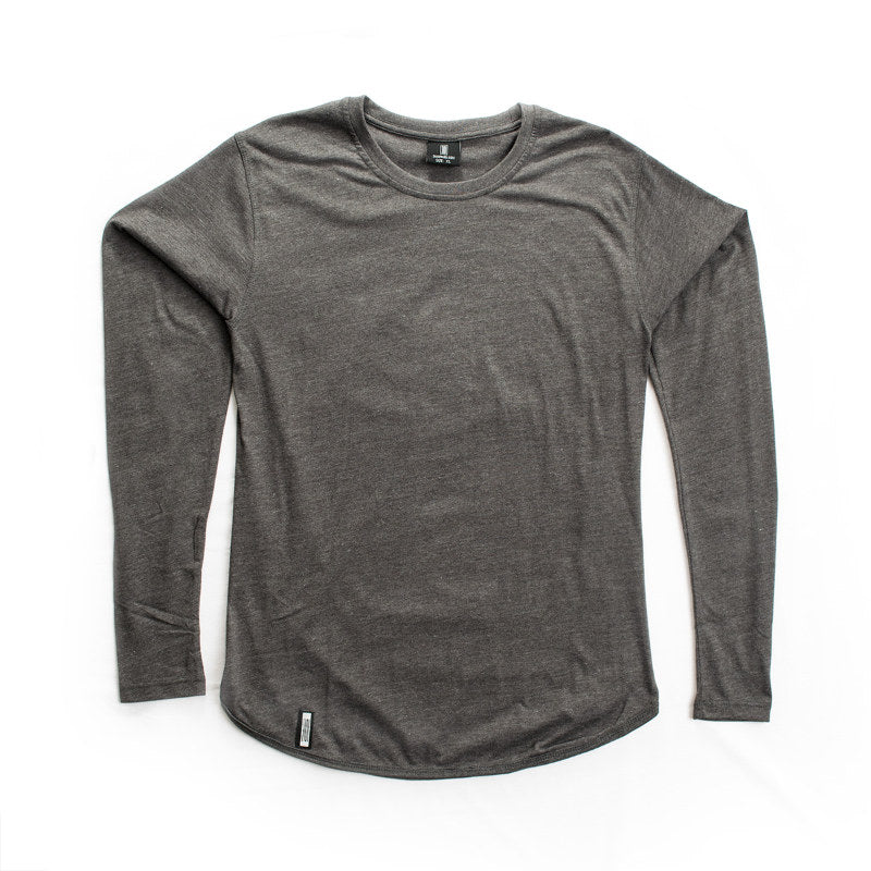 ★LMC★ CNTRST CURVED LONG SLV TEE charcoal 0LM23SLS108CRC LMC Mens Cntrst Curved LS Tee – Extra Butter