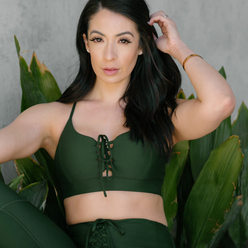 Cinched Scoop Forest Green