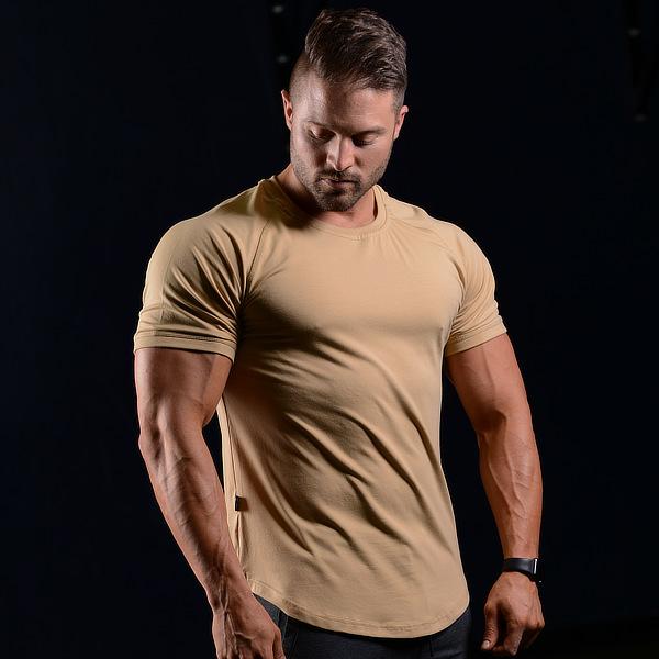 Curved Scoop Hem Tee Frosted Almond