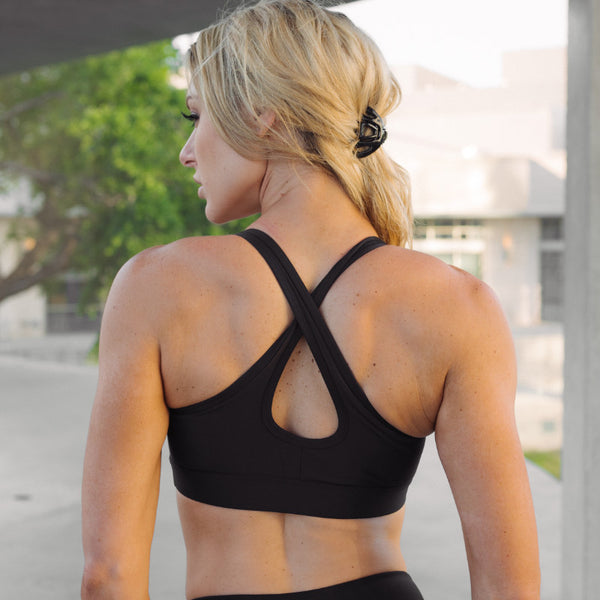 Cinched Scoop Bra Midnight