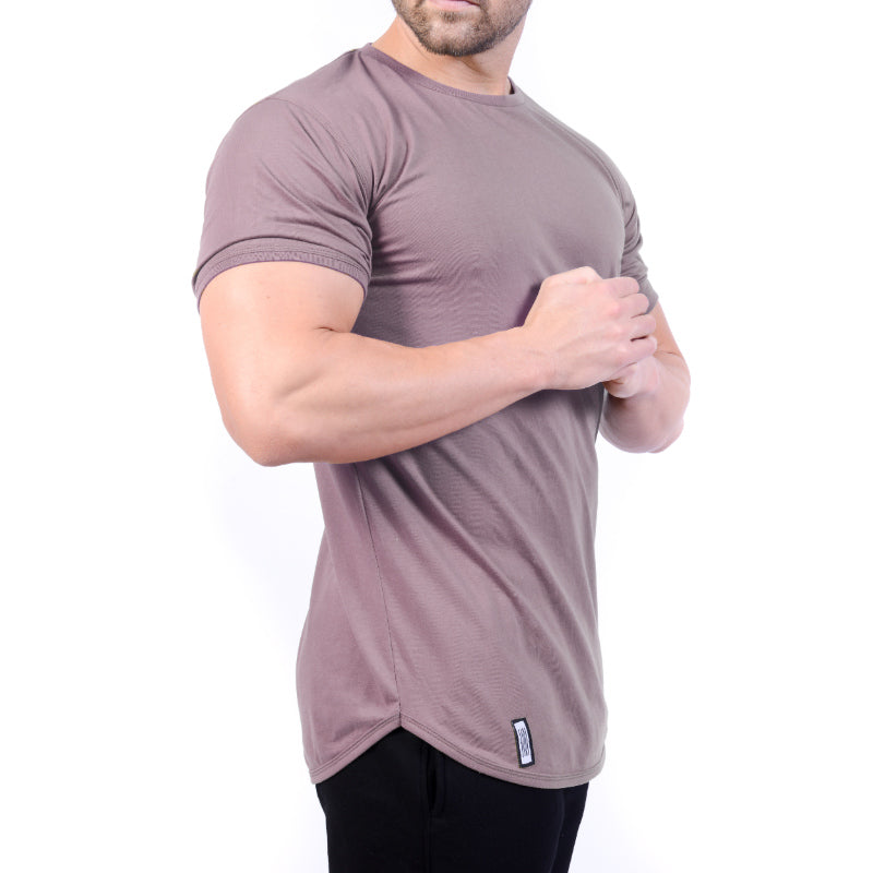 Curved Stone Hem Tee - ZIVI Apparel