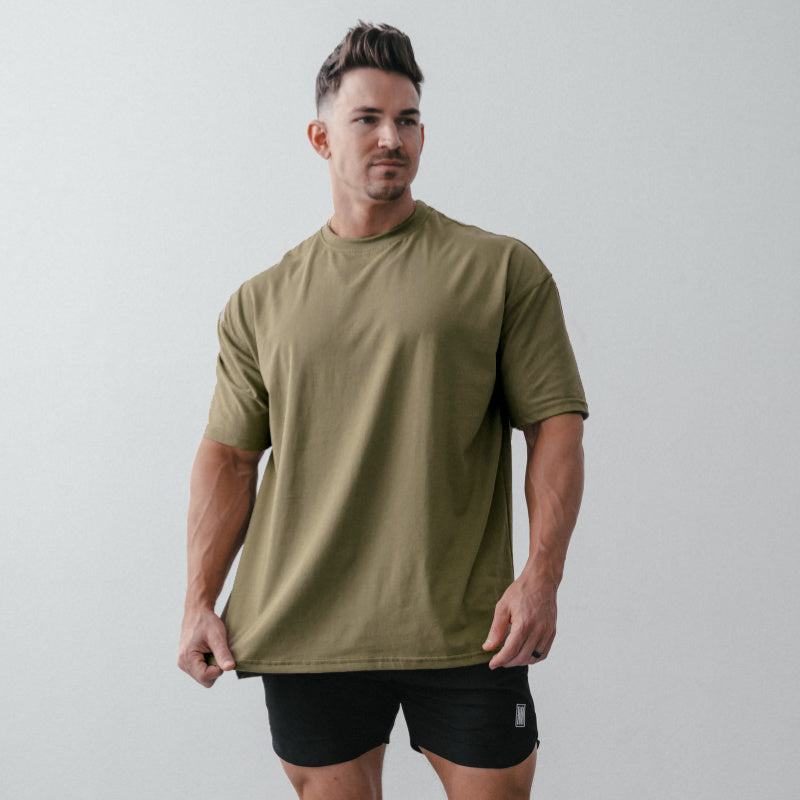Oversized Tee Khaki Green