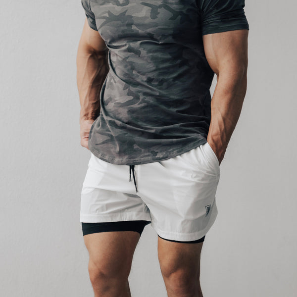Black shorts with white hot sale lining