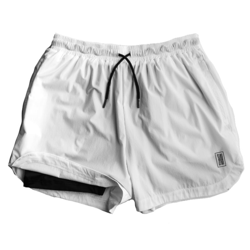 Lined Shorts White/Black - ZIVI Apparel