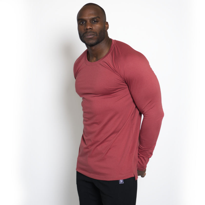 Straight Long Sleeve Marsala